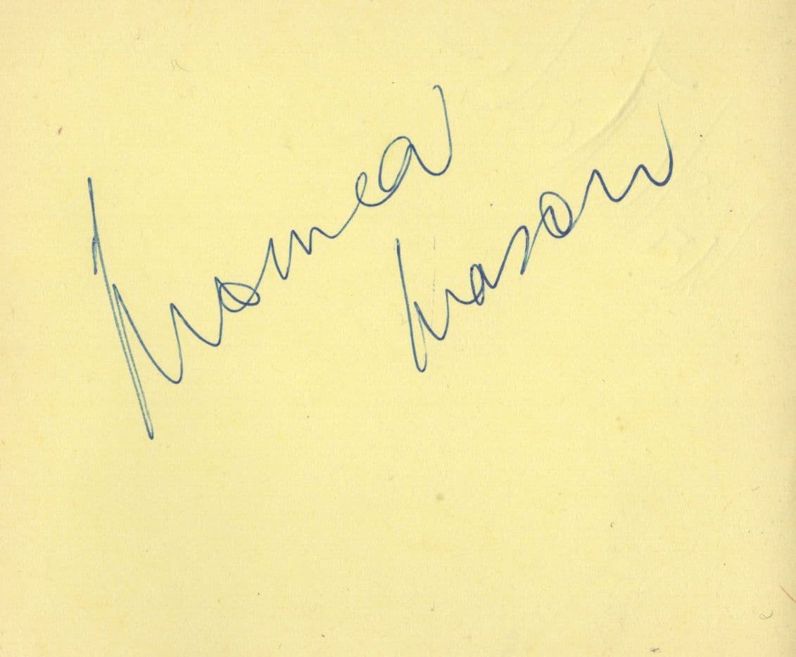 Unidentified Vintage Ballet DOUBLE Hand Signed Autograph Ephemera