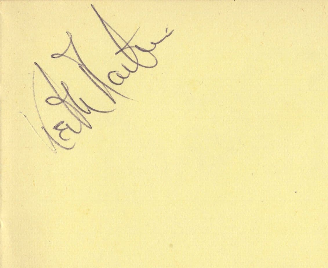Unidentified Vintage Ballet DOUBLE Hand Signed Autograph Ephemera