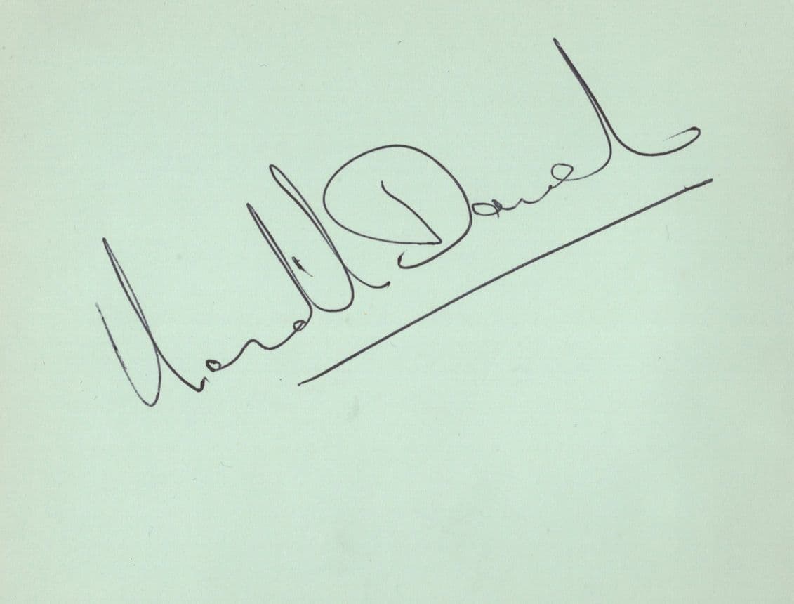 Unidentified Vintage Ballet DOUBLE Hand Signed Autograph Page