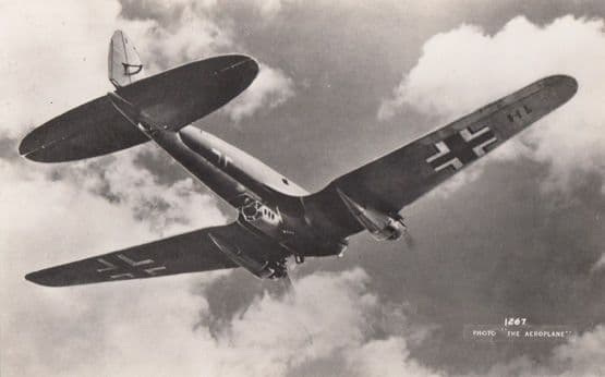Unidentified WW2 Plane Military Liverpool War 13 Real Photo Aircraft Postcard