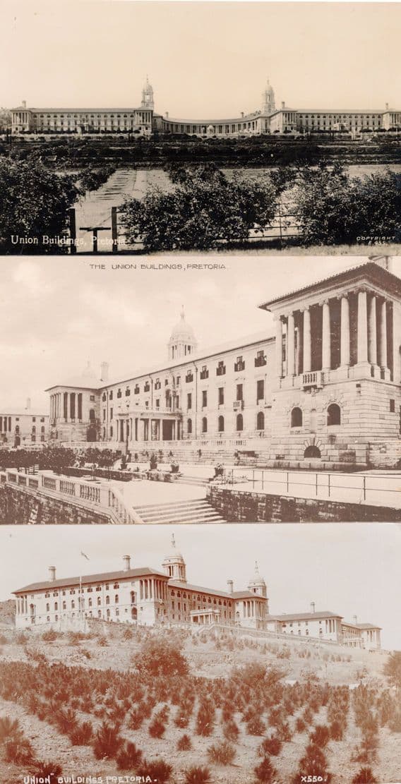 Union Buildings Pretoria 3x South Africa Old Postcard s