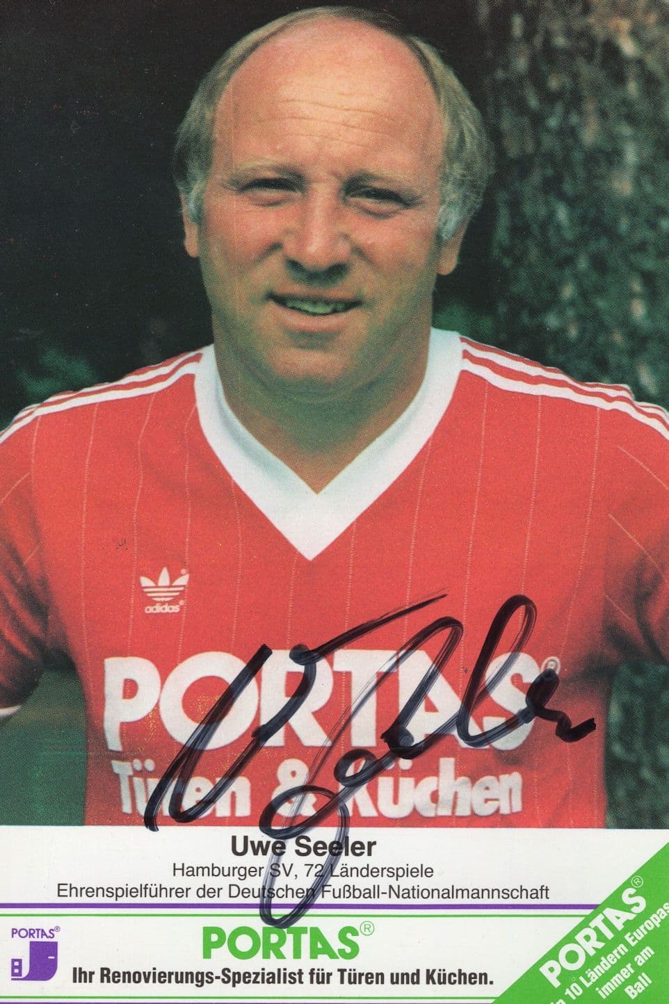 Uwe Seeler of German World Cup Football Hand Signed Photo