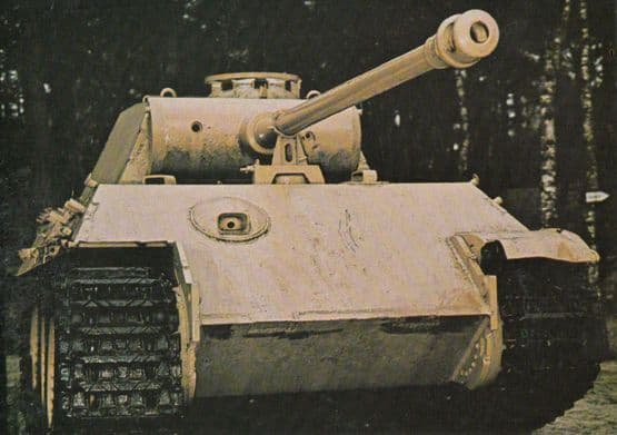 V Panther Ausf A British Army Military Tank Rare Postcard