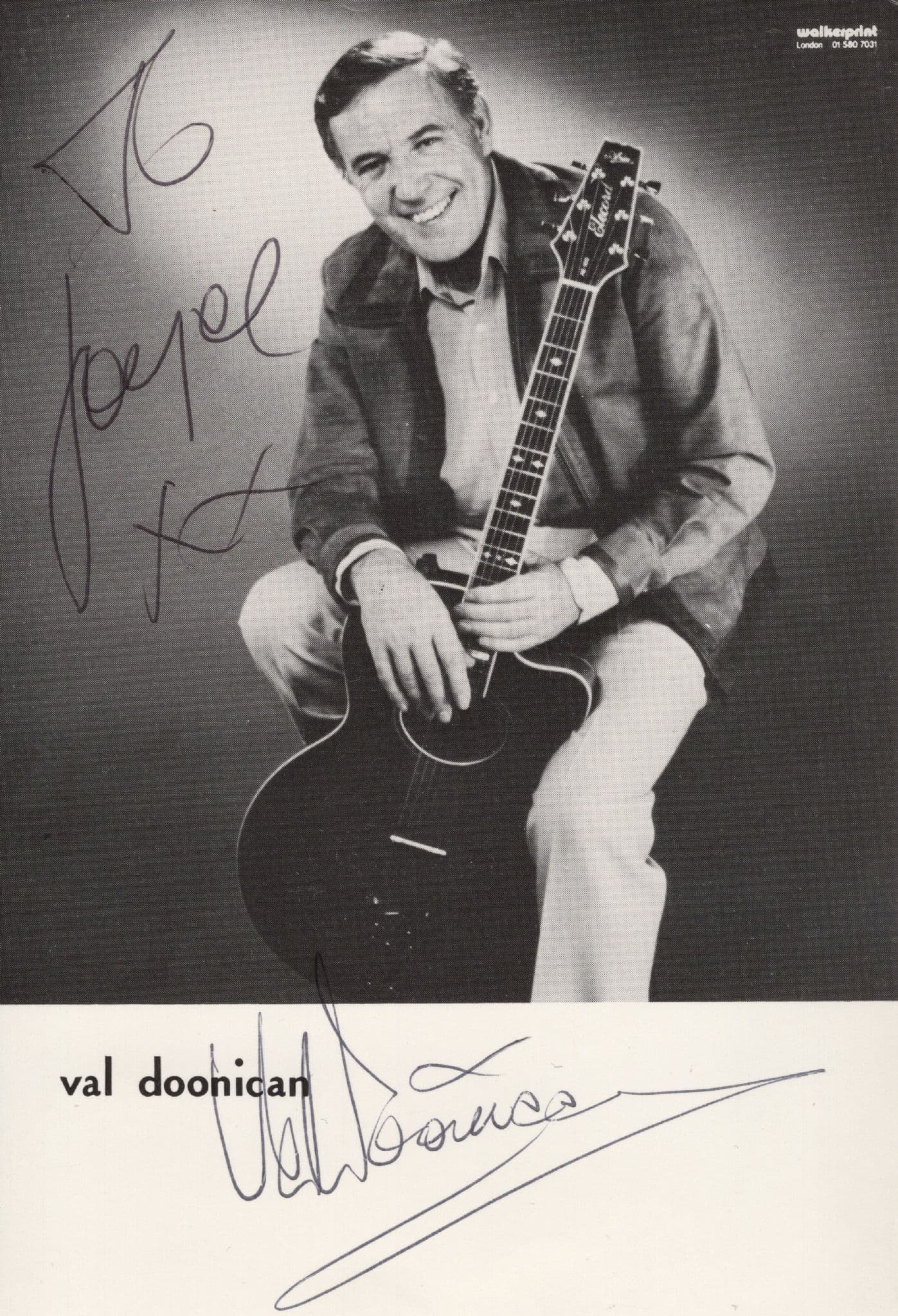 Val Doonican Vintage Hand Signed Photo