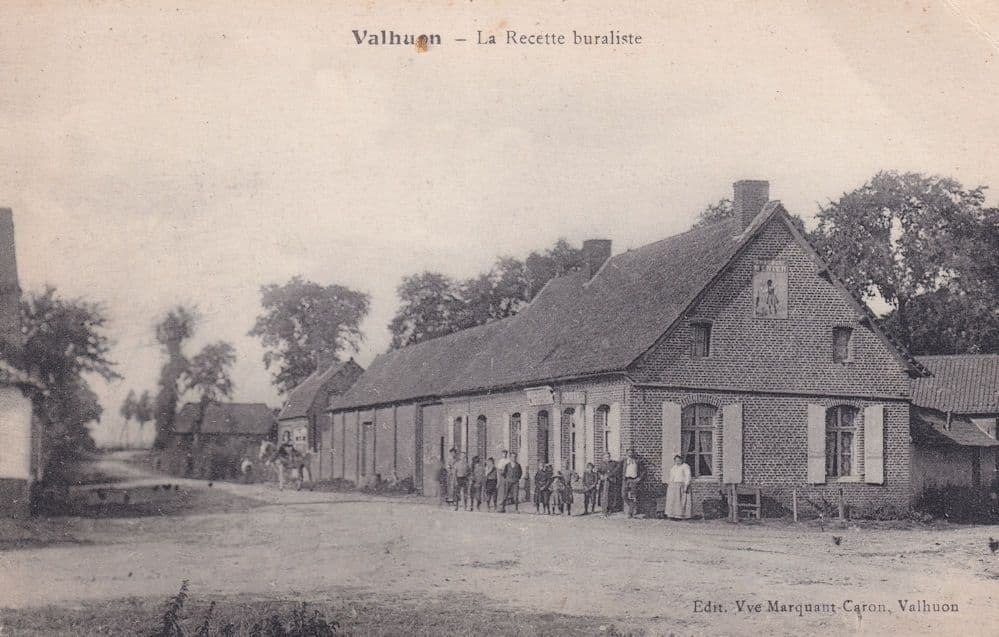 Valhuon La Recette Buraliste Old French Postcard