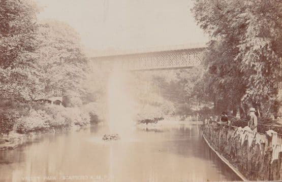 Valley Park Scarborough Antique Yorkshire Real Photo Postcard
