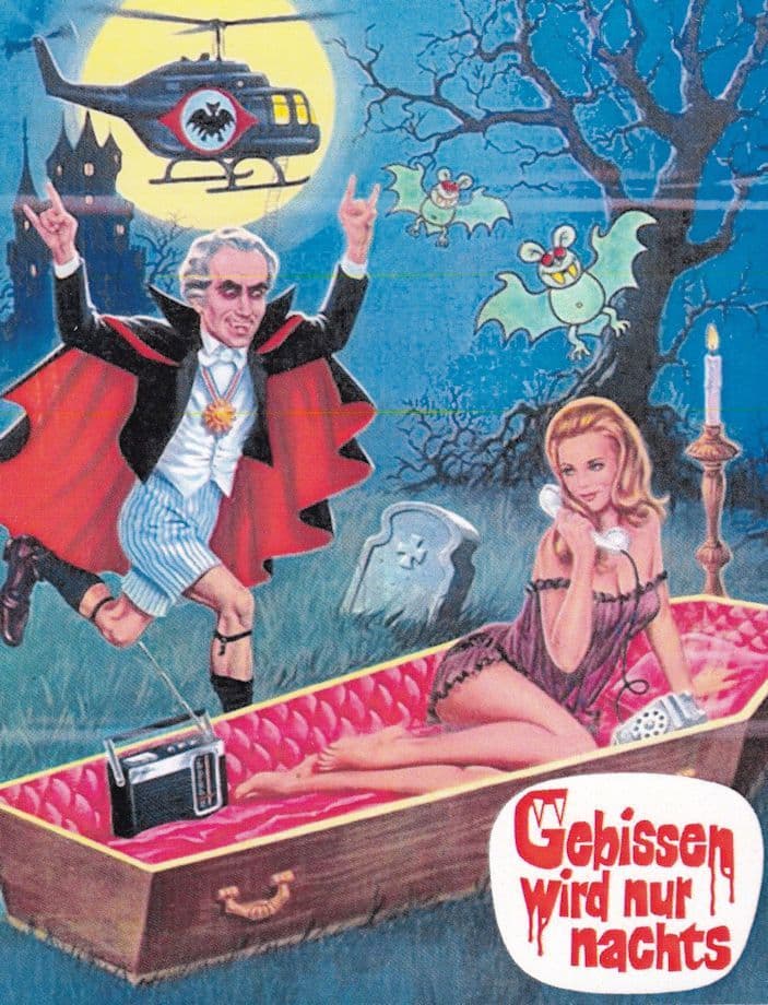 Vampire Happening Gebissen Wird Nur Nachts Film Comic Postcard