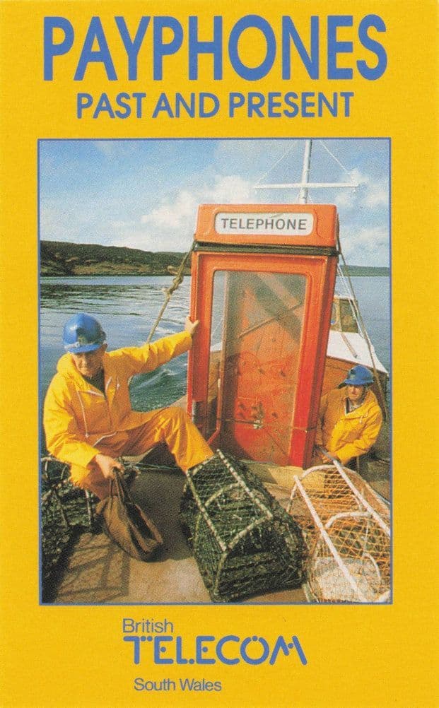 Vandal ised 1980s Telephone Box British Telecom Police Trade Photo Card