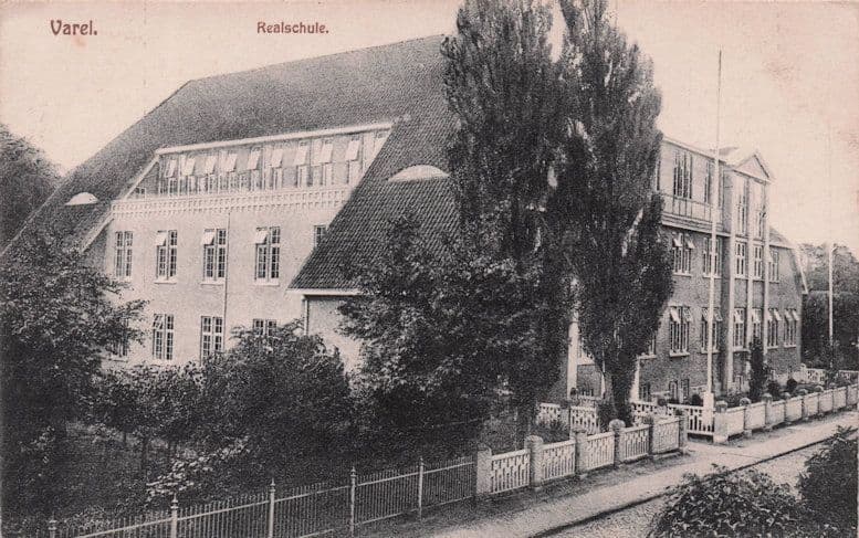 Varel Realschule Germany Antique Postcard