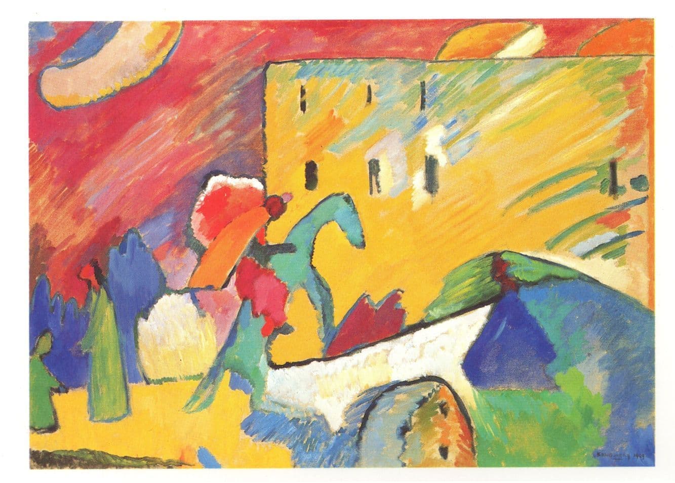 Vassily Kandinsky Improvisation II 1909 Russian Painting Postcard