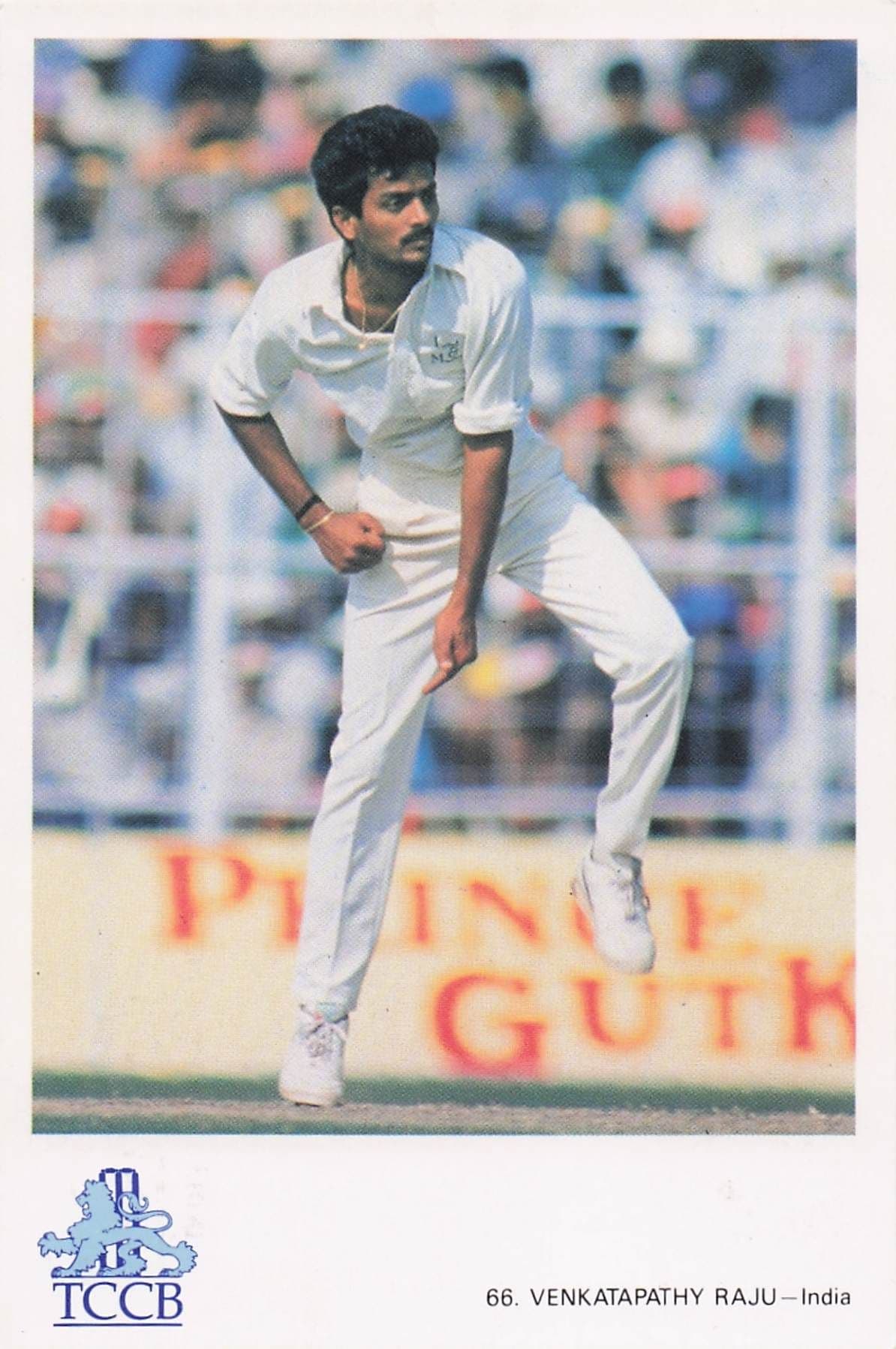 Venkatapthy Raju India TCCB Classic Cricket Photo Postcard