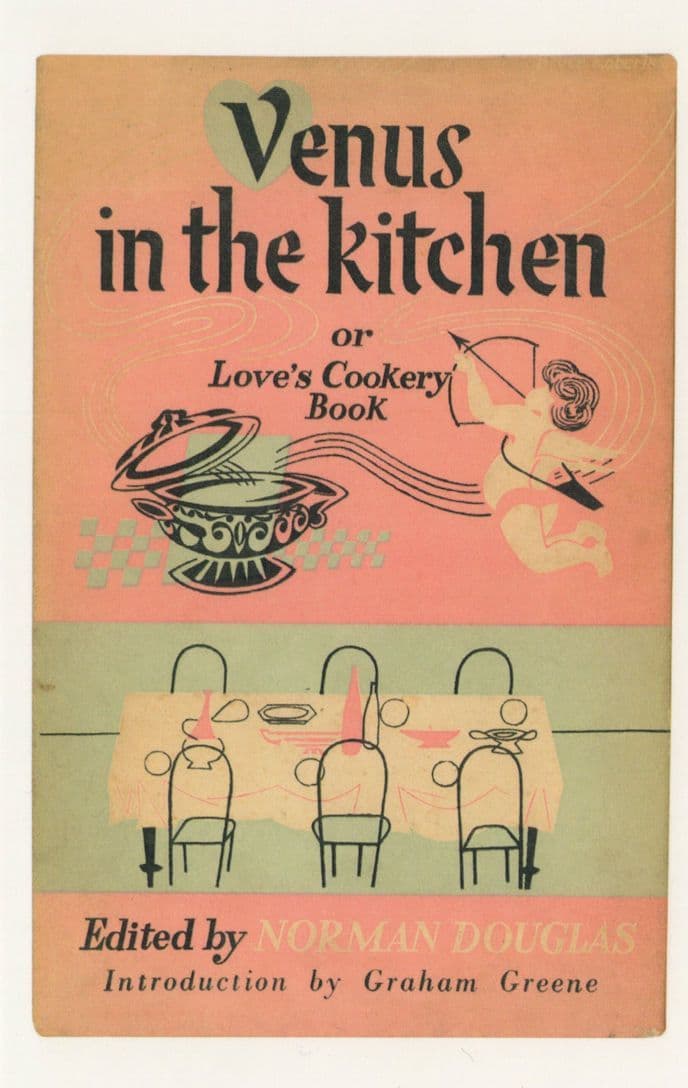 Venus In The Kitchen Loves Cookery 1952 Book Postcard