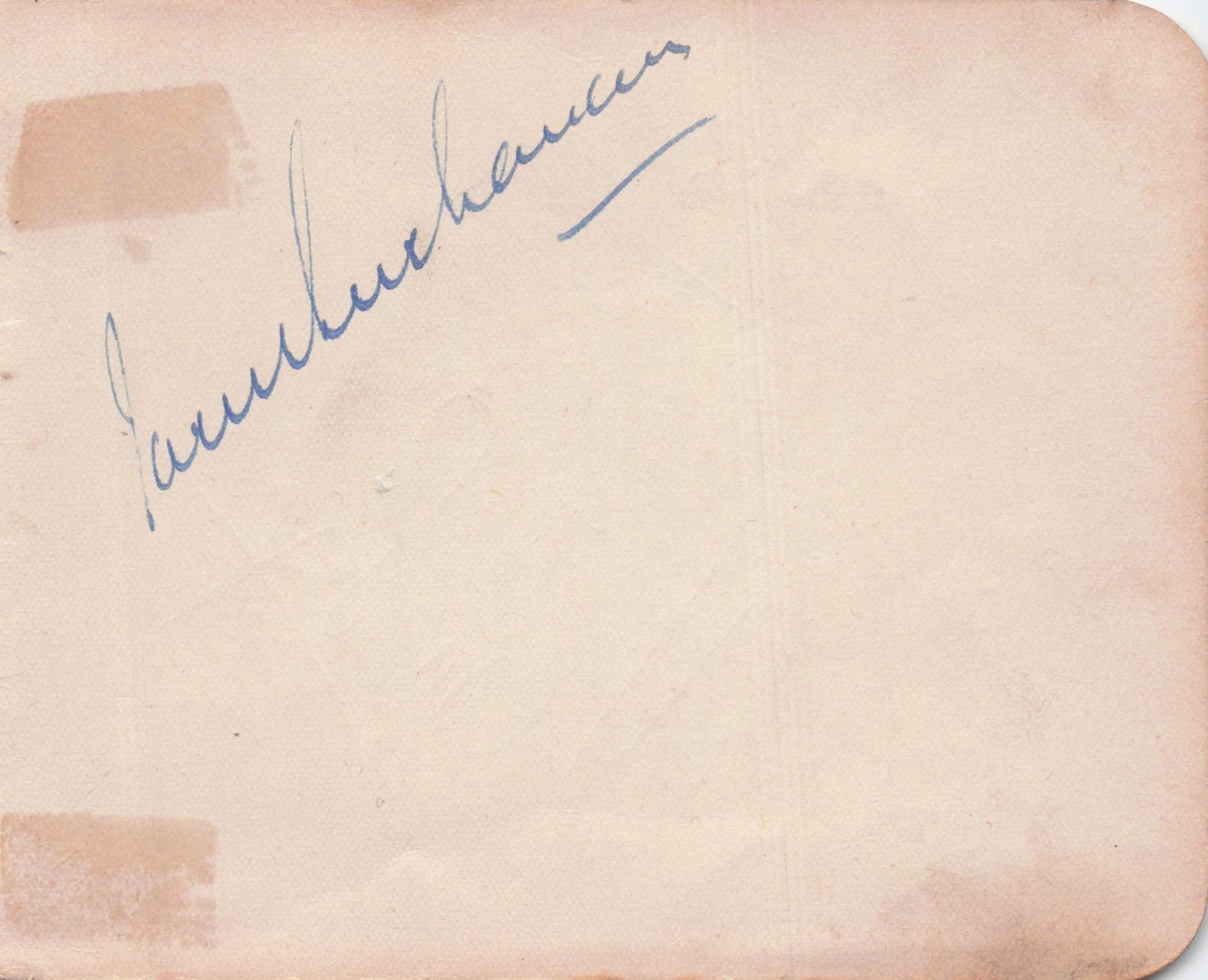 Vera Lynn WW2 Singer TRIPLE Hand Signed Old Autograph Page