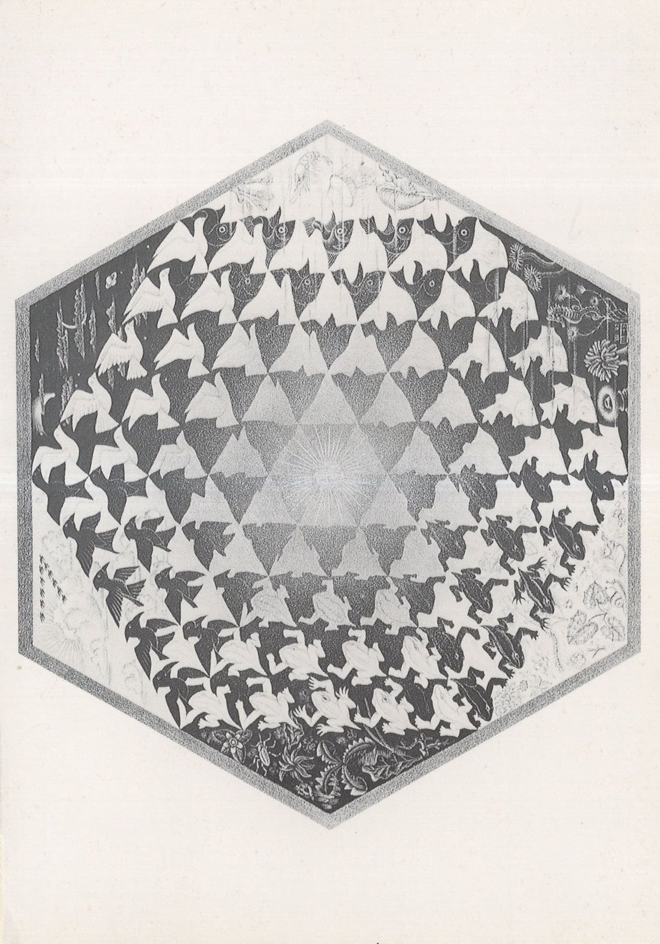 Verbum MC Escher Dutch Artist Painting Postcard