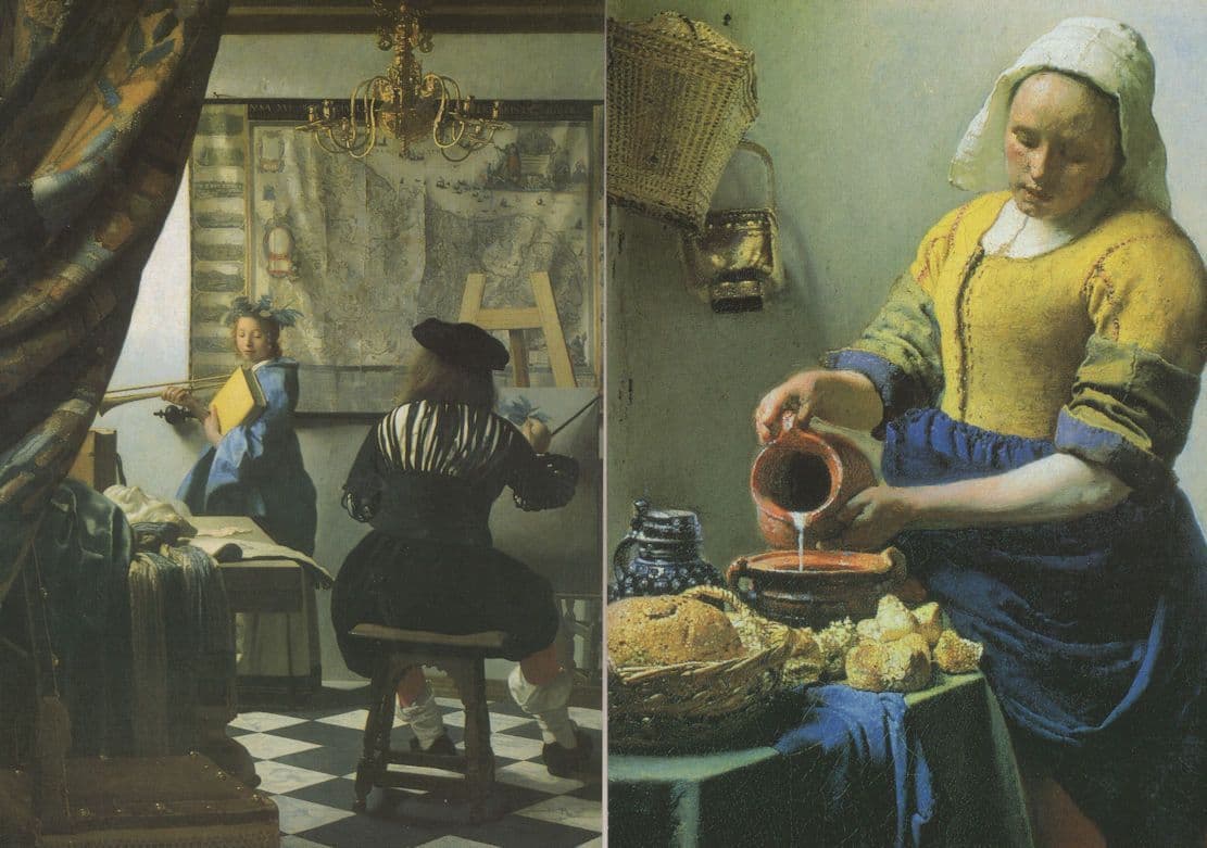Vermeer & The Delft School National Gallery 2001 Exhibition 2x Postcard