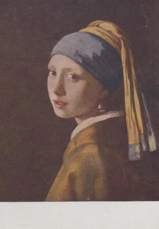 Vermeer The Turban Girl Painting Postcard