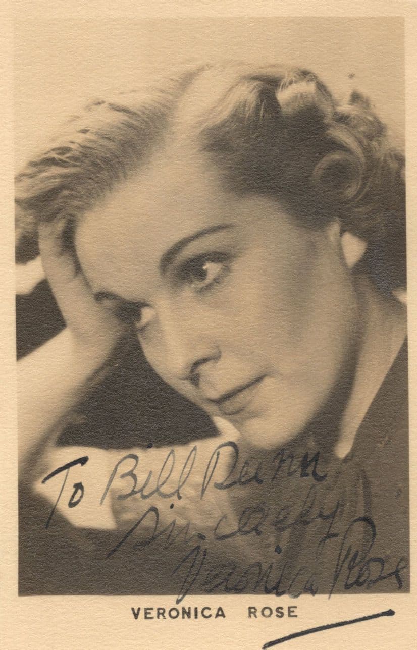 Veronica Rose of Tom Walls Aldwych Farce Films Hand Signed Photo