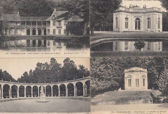 Versailles Le Petit Trianon Music Pavillion Queens 4x Antique French Postcard s