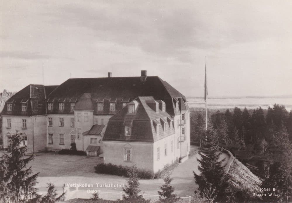 Vettakollen Hotel Norway Vintage Real Photo Postcard