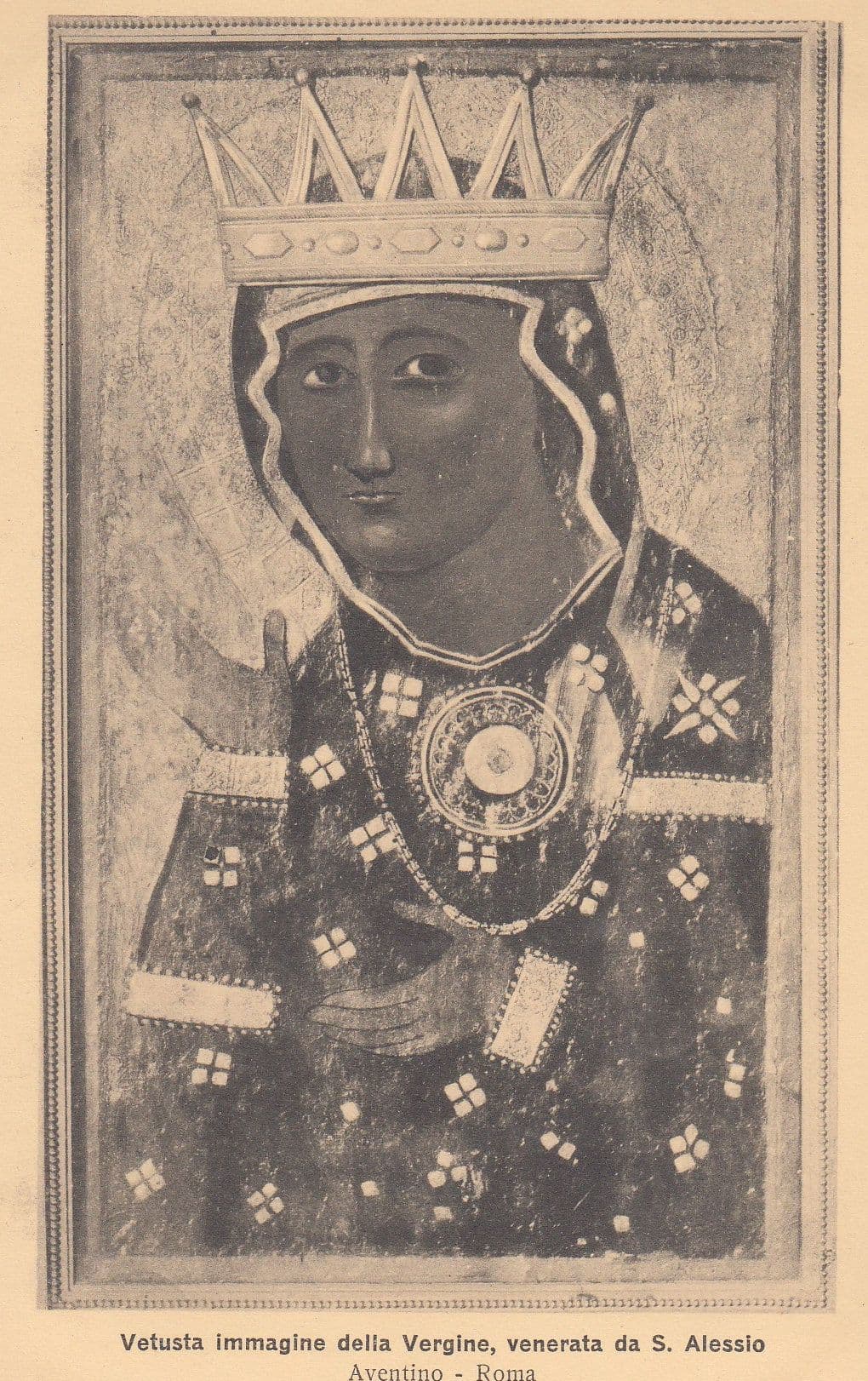 Vetusta Immagine Della Vergine Venerata Da S Alessio Postcard