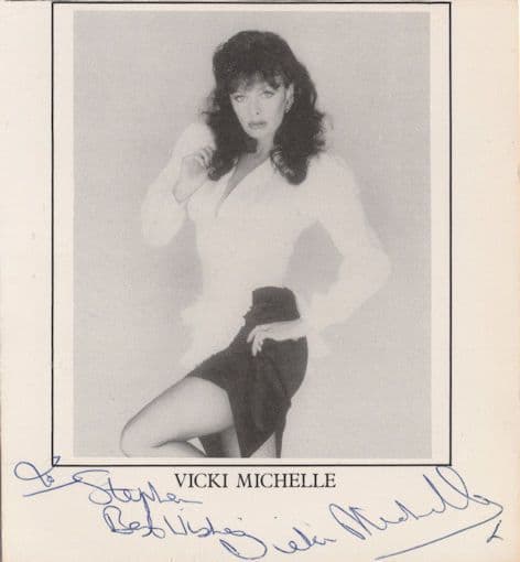 Vicki Michelle Allo Allo Hand Signed Photo