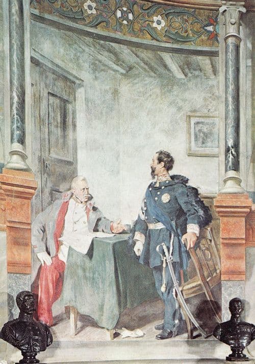 Victor Emmanuel II Vignale Battle Of Solferino Napoleon Painting Postcard