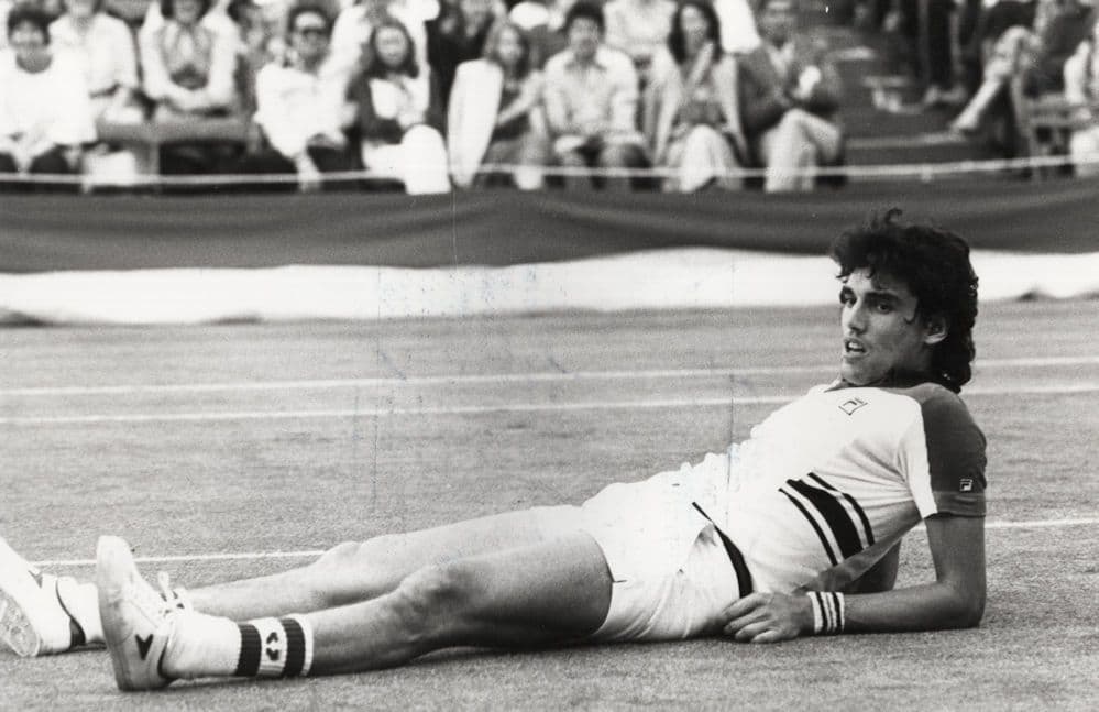 Victor Pecci Paraquay Tennis Wimbledon 1980s Large 10x8 Press Photo