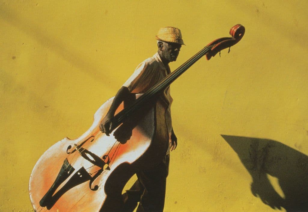 Victorian Cuba Bass Cello Player Musician Photo Award Postcard