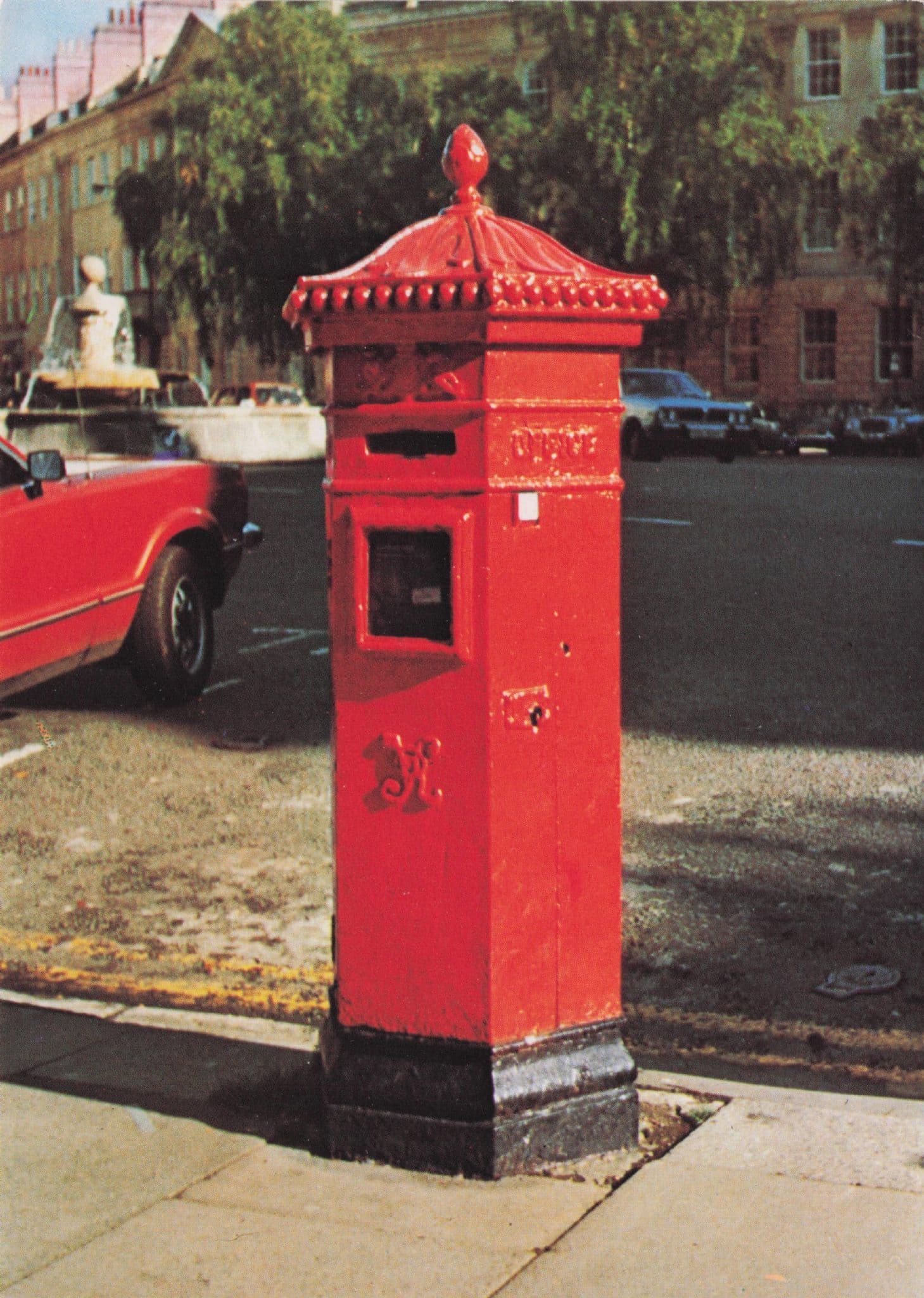 Victorian Hexagonal Pillar Box Royal Mail 1800s Postbox Postcard