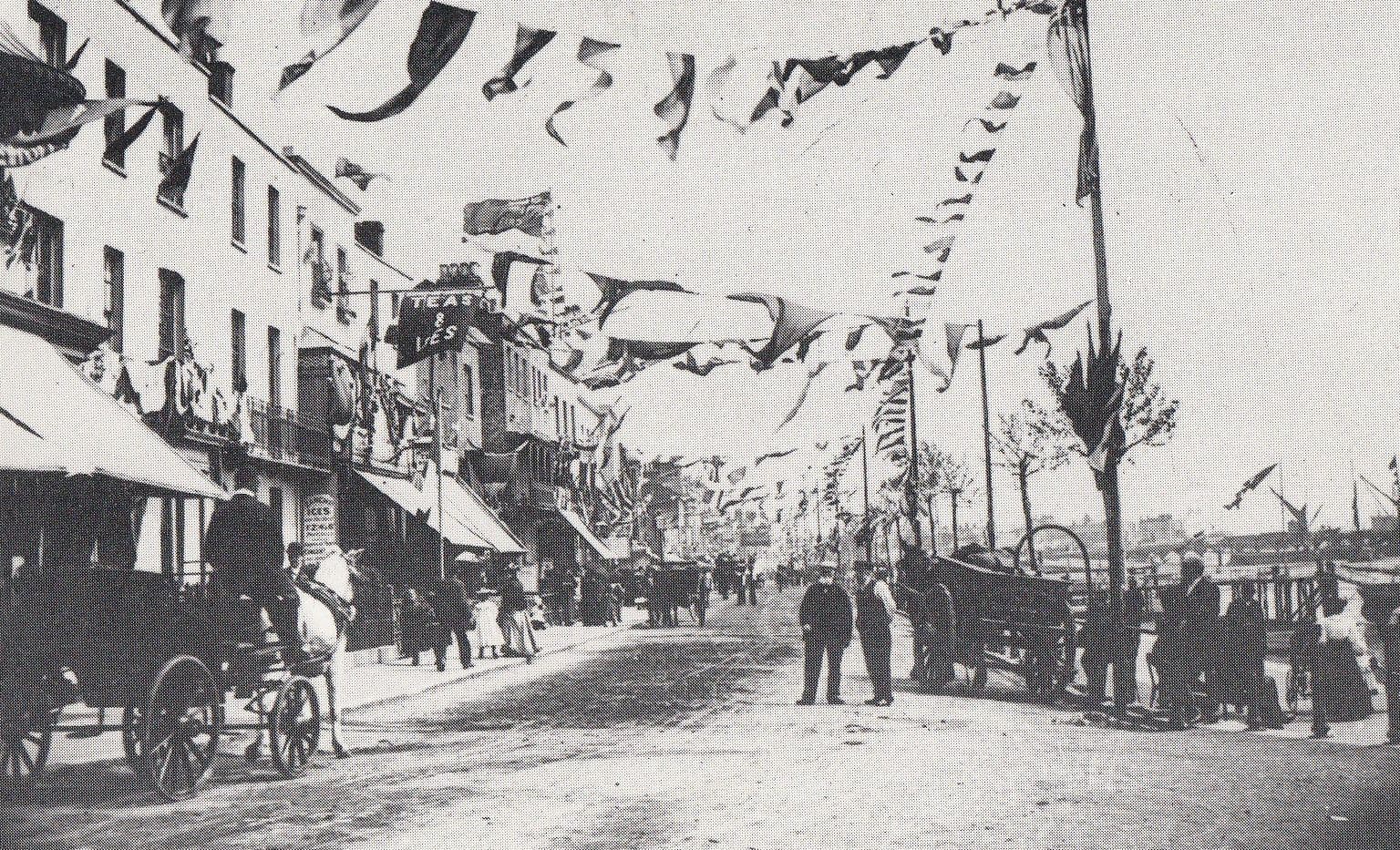 Victorian Jubilee Day For Queen Victoria Southend On Sea Essex Flag etc Postcard
