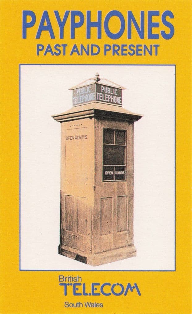 Victorian Public Call Office Antique Telephone Box BT Police Trade Card Photo