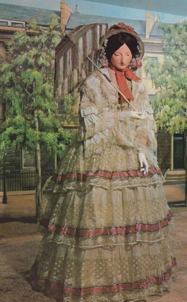 Victorian Summer Dress & Jacket Bath Avon Waxwork Somerset Costume Postcard