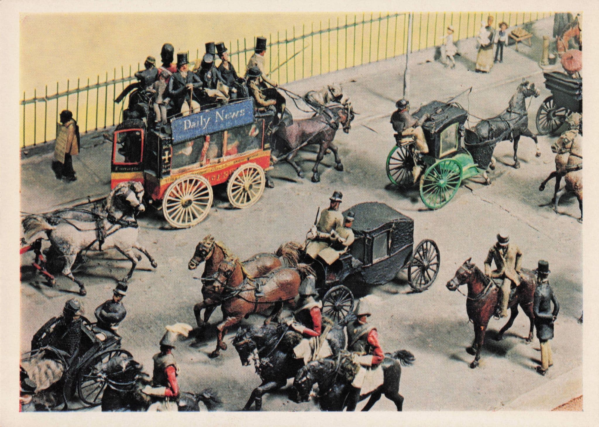 Victorian Transport In Piccadilly London Princess Alexandra Model Postcard