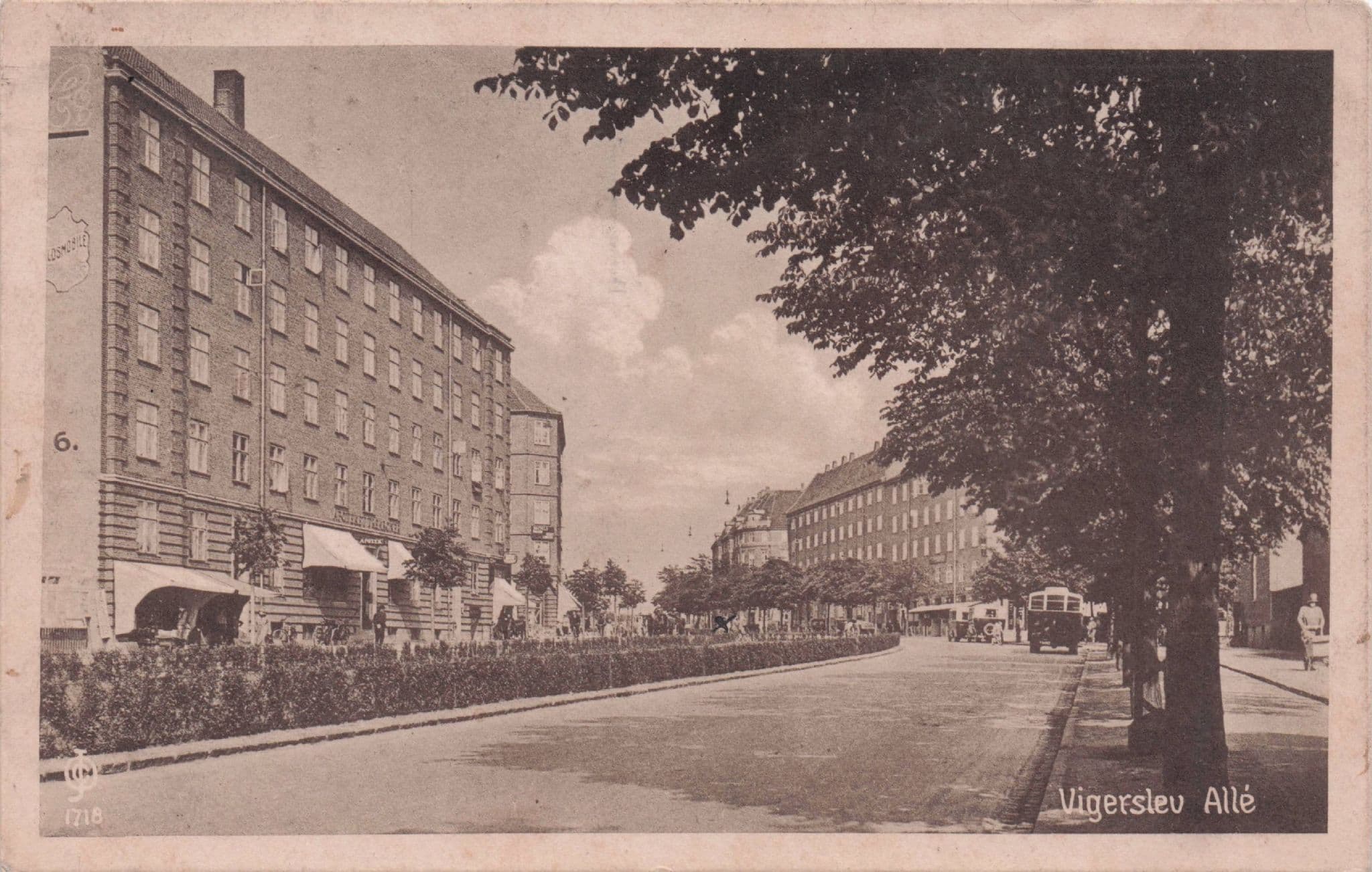 Vigerslev Denmark Antique Rare Postcard Please Read