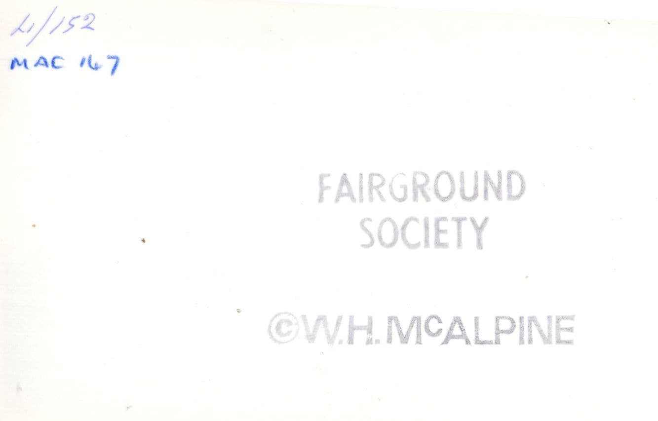 Viking Ship Fair Old Gondola Roundabout Fairground Society PB Postcard Photo