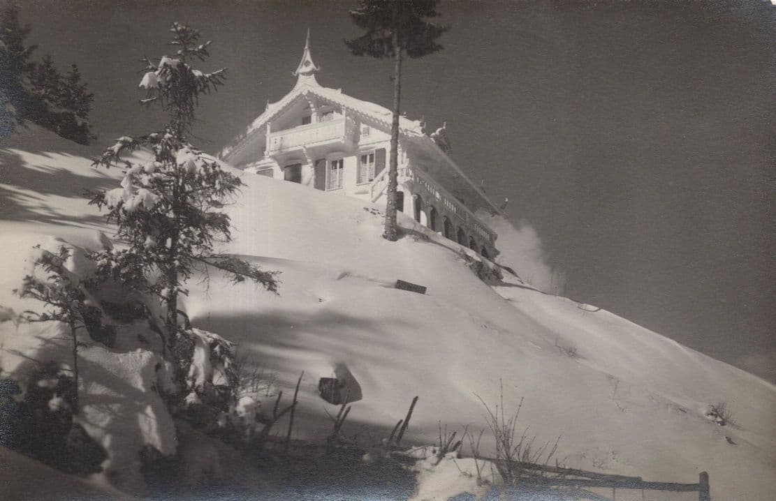 Villa Buhlschegg Adelboden Switzerland Antique Rare Postcard