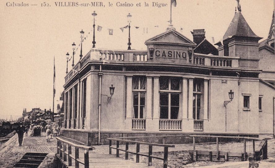 Villers Sur Mer Casino Antique French Postcard