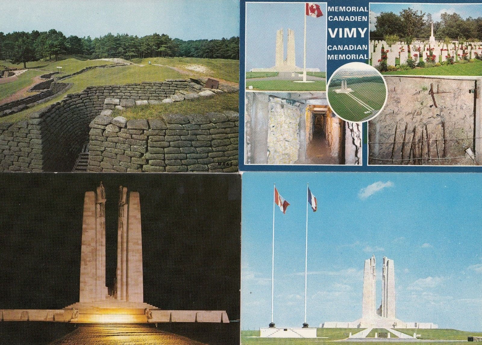 Vimy Military Memorial 4x Canada Canadian Postcard