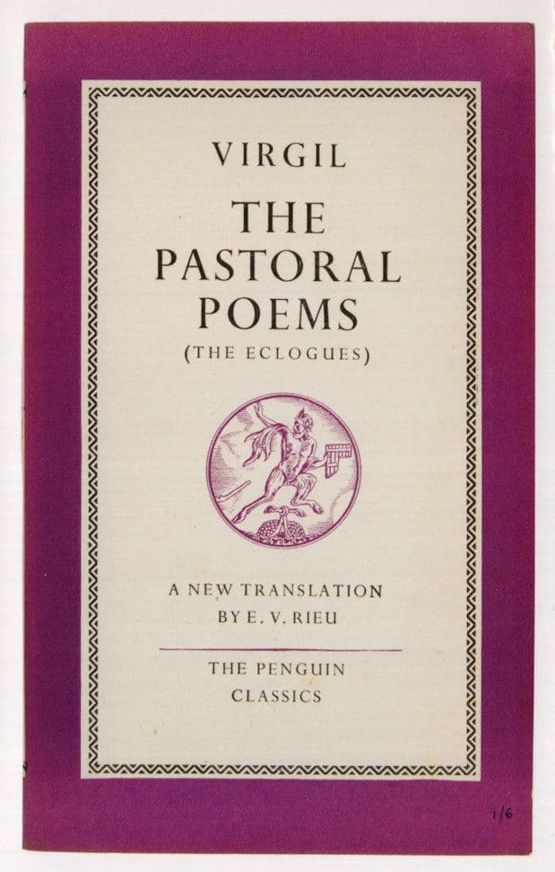 Virgil The Pastoral Poems 1949 Book Postcard