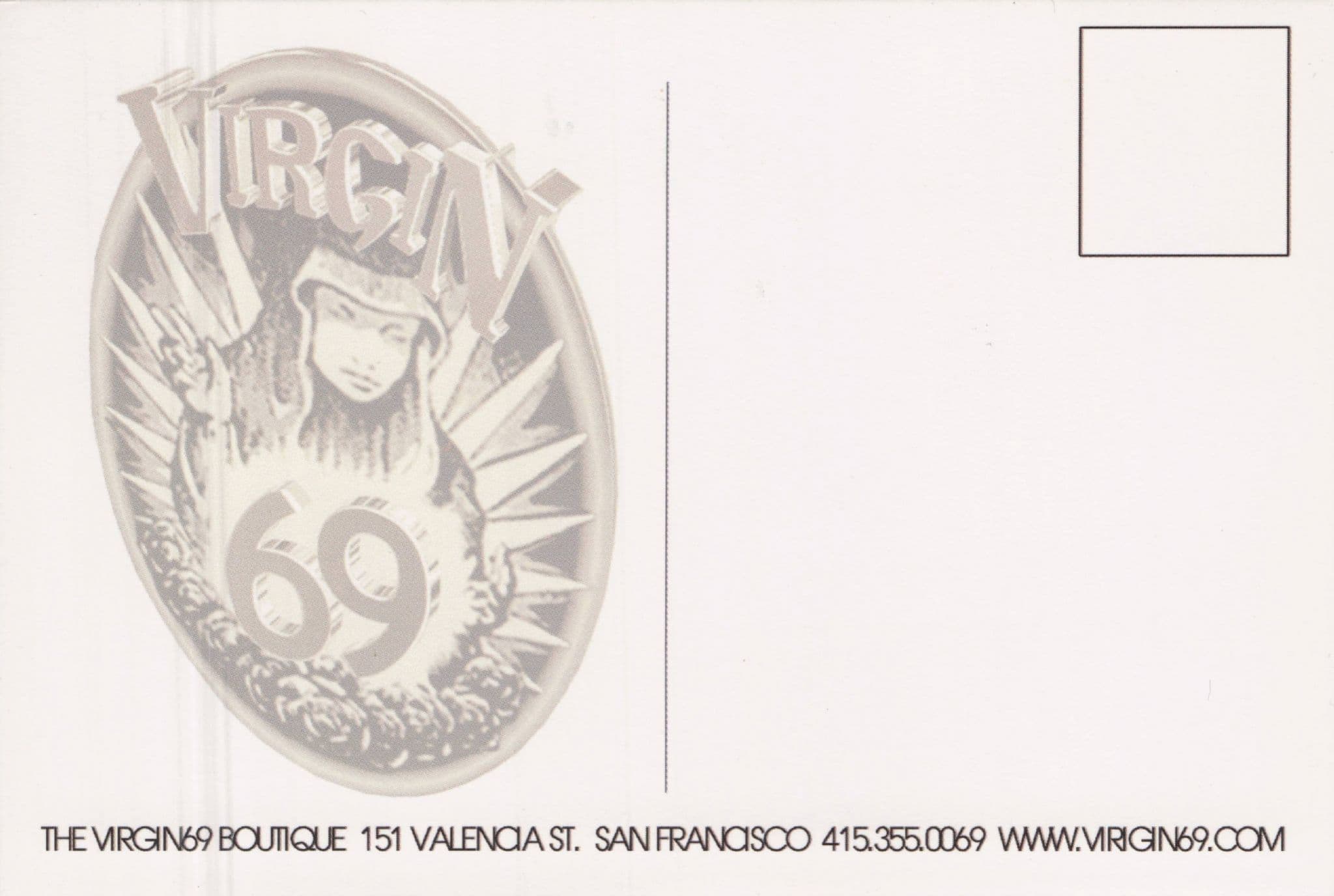 Virgin 69 Boutique San Fransisco Clothing & Music Store Advertising Postcard