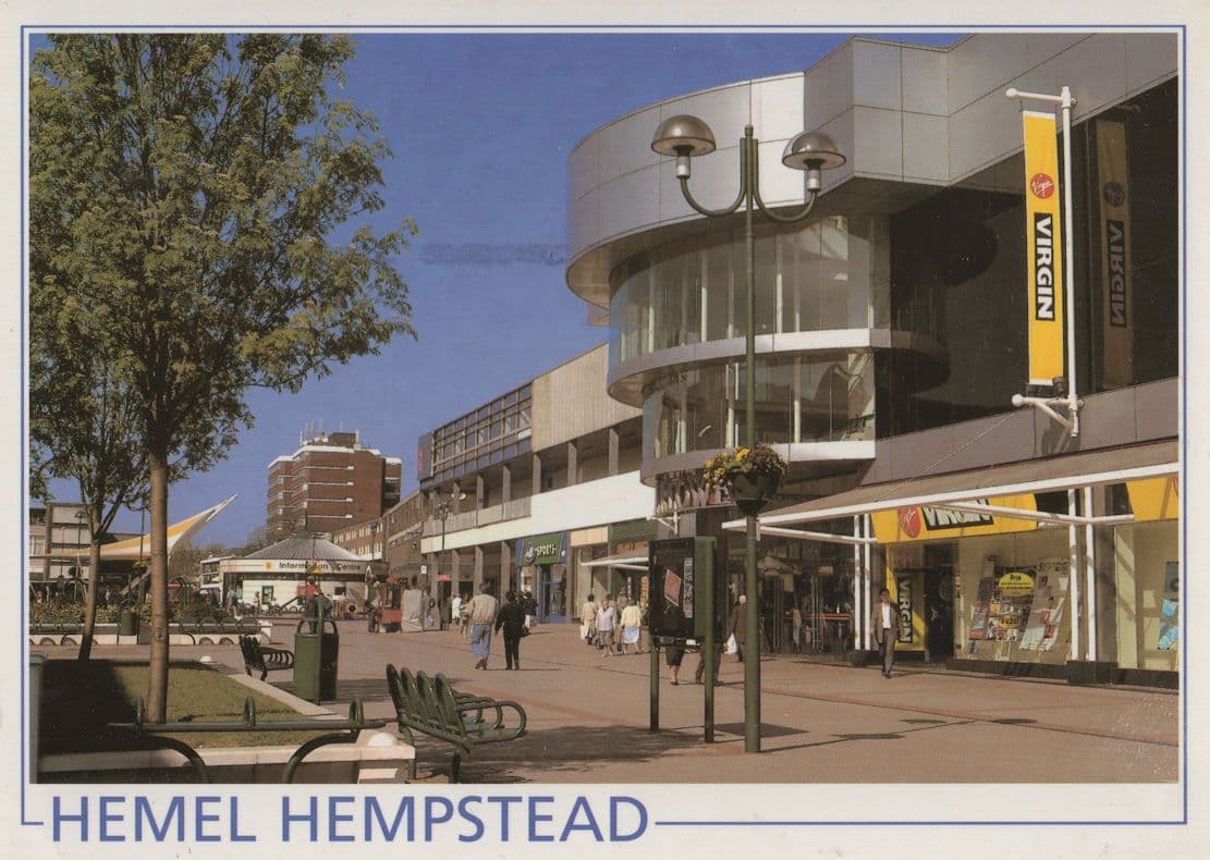 Virgin Megastore at Hemel Hempstead Herts Postcard