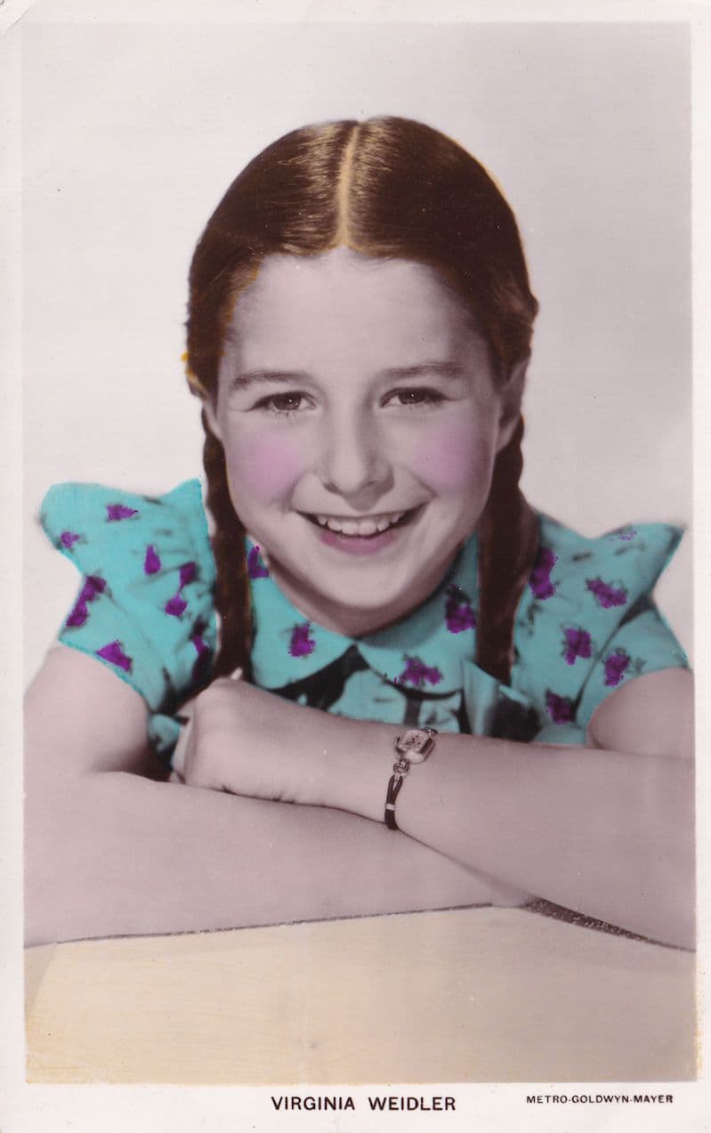 Virginia Weidler Child Star Actress Picturegoer Postcard