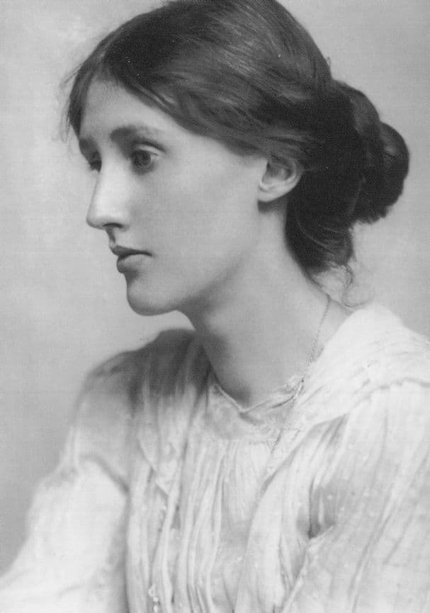Virginia Woolf Orlando The Waves Book Author Stunning Portrait Postcard