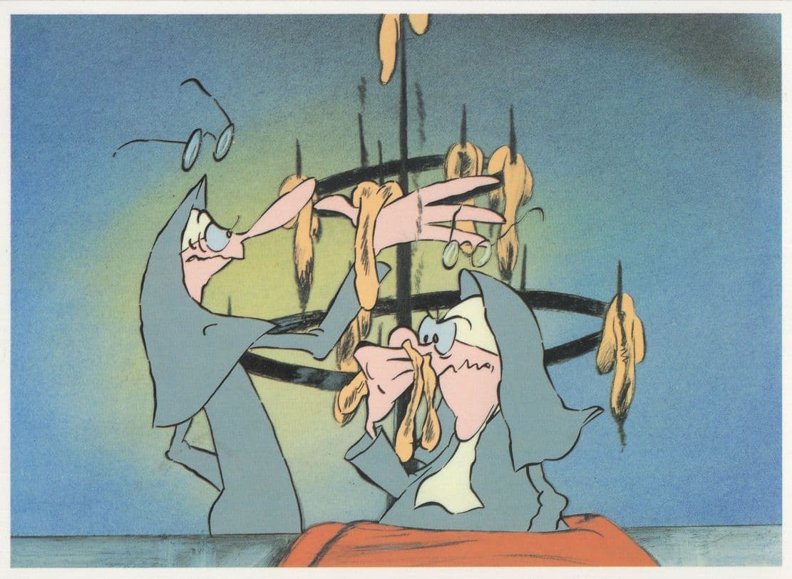 Vol Van Gratie Dutch Adult Film Movie Cartoon Rare Postcard