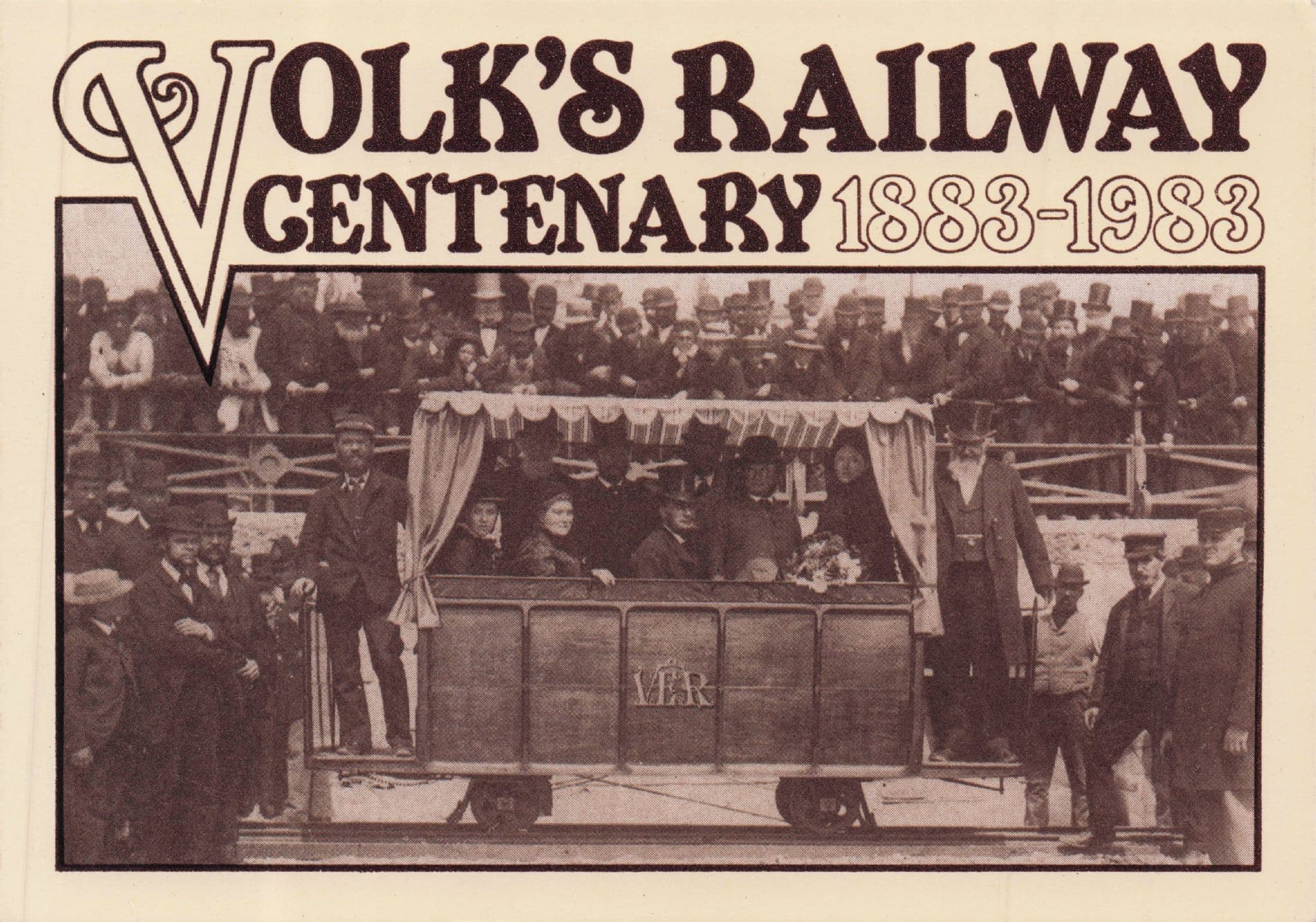 Volk's Railway Centenary Brighton 1983 Postcard