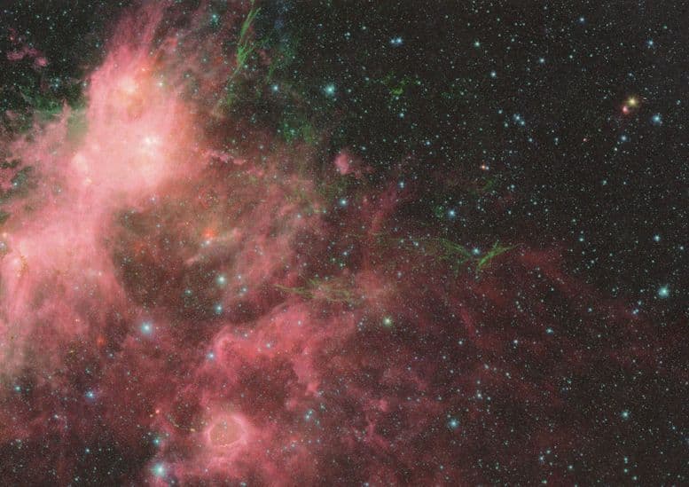W3 W5 Giant Pink Star Molecular Clouds Perseus Galaxy Astronomy Postcard