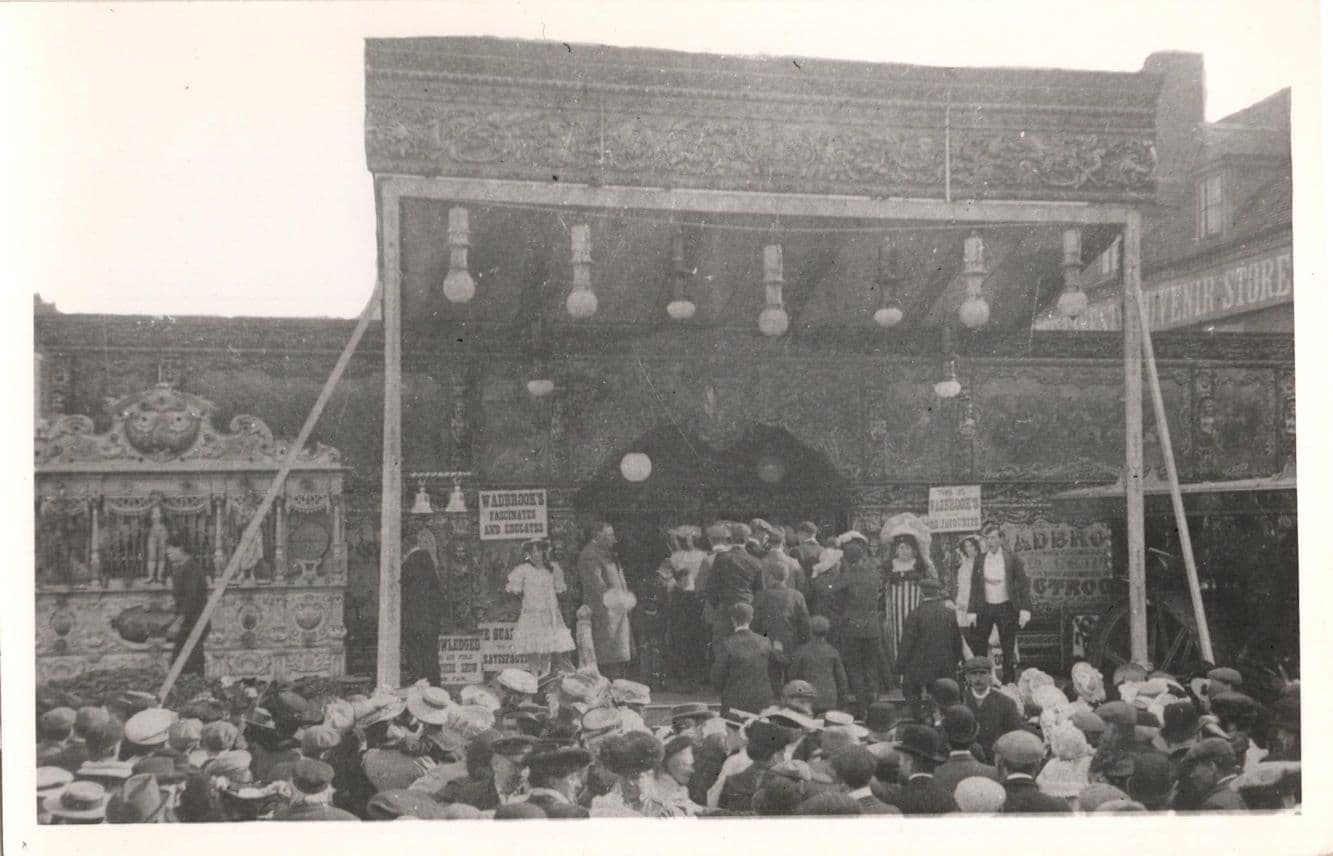 Wadbrooks Ghost Fair Circus Style Show Fairground Society PB Postcard Photo
