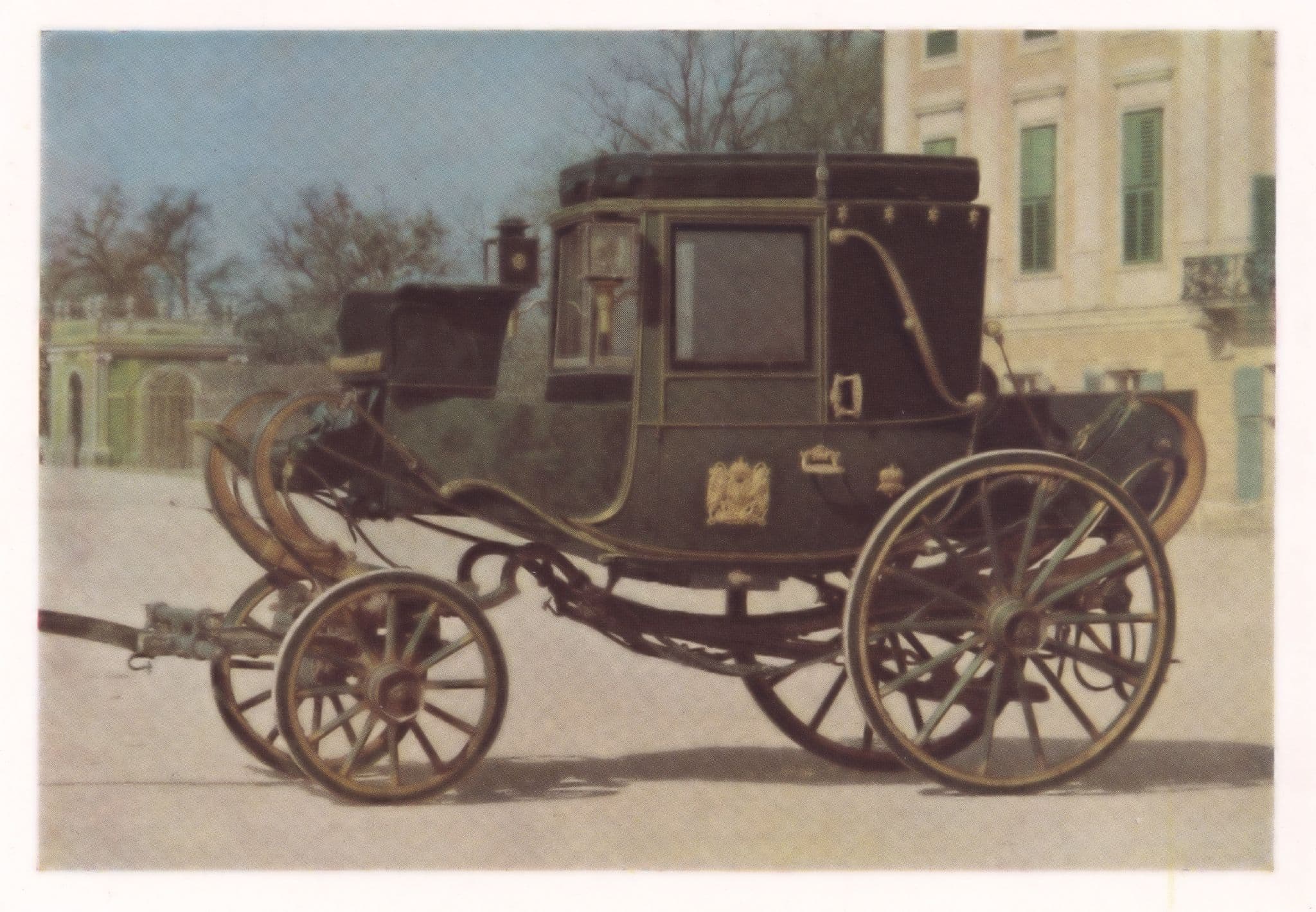 Wagenburg In Schonbrunn Court Vienna Rare Wien Transport German Postcard