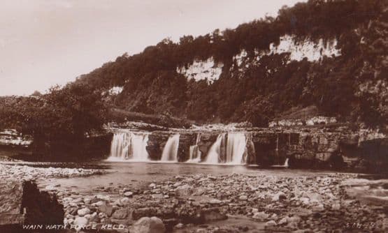 Wain Wath Force Swaledale Yorkshire Vintage Real Photo Postcard