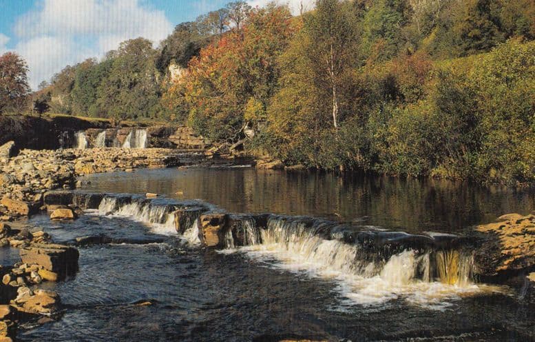Wainworth Force River Near Keld Yorkshire Large Postcard